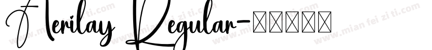 Aerilay Regular字体转换